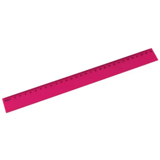 Ruler 30cm Pink